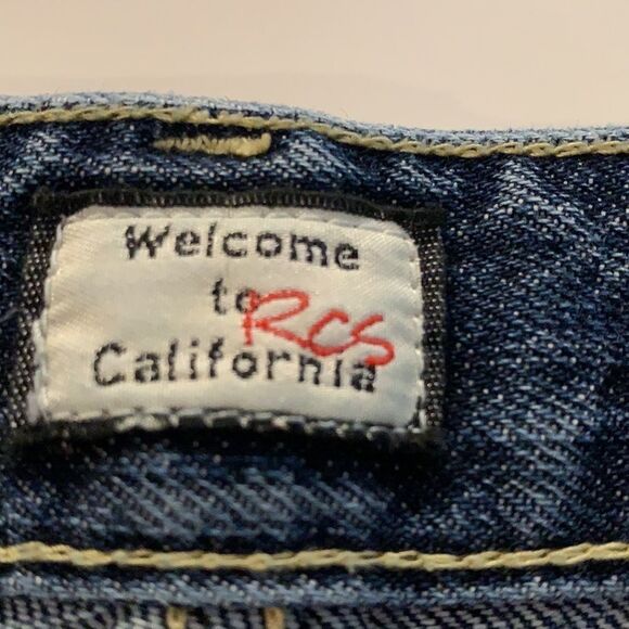 RODEO Crowns denim jeans unique style light wash in front and dark in back - Picture 7 of 13